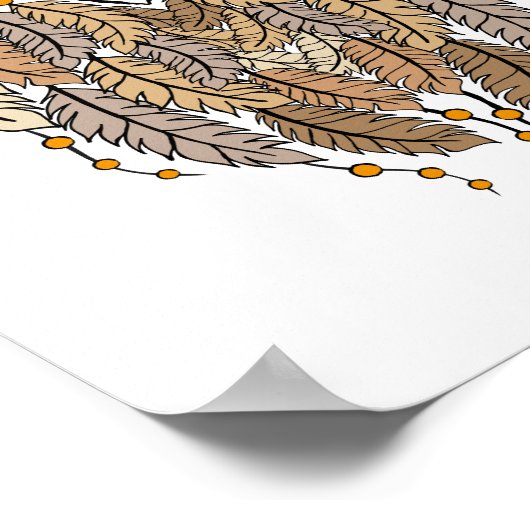 droamcatcher owl , tribale droomcatcher poster (Hoek)