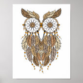 droamcatcher owl , tribale droomcatcher poster (Voorkant)