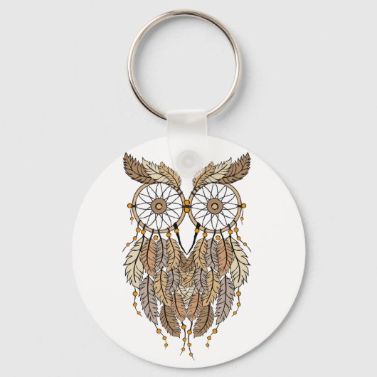droamcatcher owl , tribale droomcatcher sleutelhanger (Voorkant)