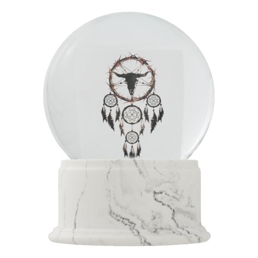 droamcatcher pentagram sneeuwbol (Voorkant)