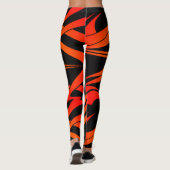 droamrealiteit | leggings voor oranje en zwarte co (Achterkant)