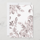 droamy blooms blush floral bruiloft behalve date kaart (Achterkant)