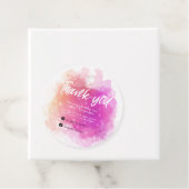 droamy pastel sky splash business - dank u bedankjes labels (In situ)