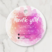 droamy pastel sky splash business - dank u bedankjes labels (Voorkant)