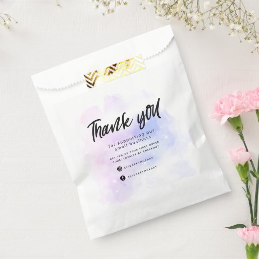 droamy pastel sky splash business - dank u bedankzakje (Gezegeld)