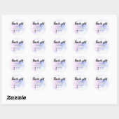 droamy pastel sky splash business - dank u ronde sticker (Vel)