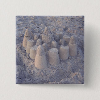 droamy sandcastle vierkante button 5,1 cm