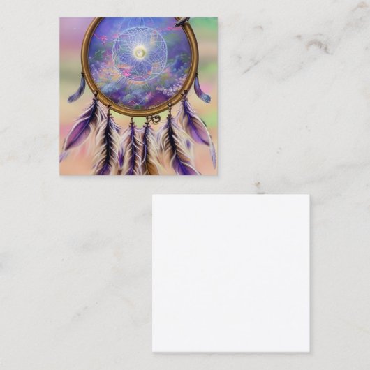 Drocatcher Art Vierkante Visitekaartje (Voorkant / Achterkant)