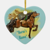 Drocatcher Bay Horse Keramisch Ornament (Voorkant)