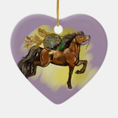 Drocatcher Bay Horse Keramisch Ornament (Achterkant)