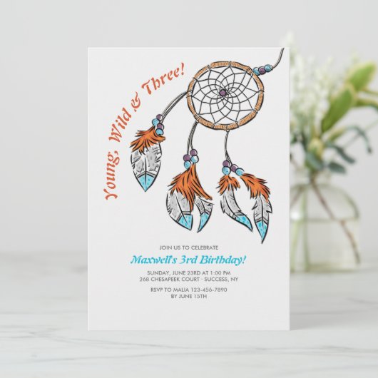 Drocatcher Birthday Uitnodiging (Staand voorkant)