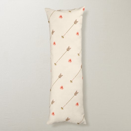 Drocatcher Boho Chic Body Pillow Monogramed Lichaamskussen (Achterkant (Verticaal))