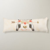 Drocatcher Boho Chic Body Pillow Monogramed Lichaamskussen (Voorkant)