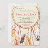 Drocatcher Bridal Shower Invitation 5x7 Boho Kaart (Voorkant)