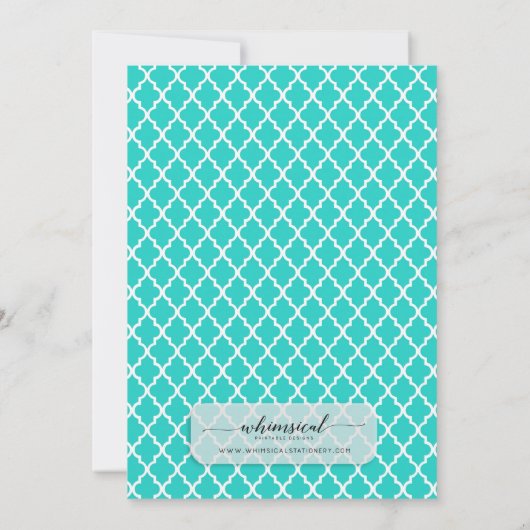 Drocatcher Bridal Shower Invitation 5x7 Boho Kaart (Achterkant)