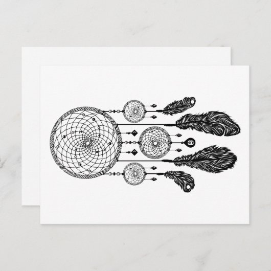 Drocatcher - Briefkaart (wit) (Voorkant / Achterkant)