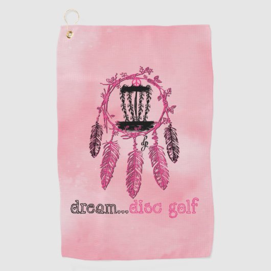 Drocatcher Disk Golf Towel Golfhanddoek (Voorkant)