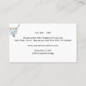 Drocatcher Feather Boho Tribal Visitekaartje (Achterkant)