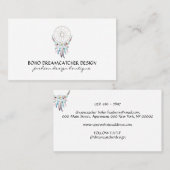 Drocatcher Feather Boho Tribal Visitekaartje (Voorkant / Achterkant)