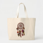 Drocatcher Feathers | Boho Style Grote Tote Bag (Voorkant)
