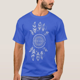 Drocatcher Feathers Native Dreams Indian Esoteri T-shirt