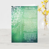 Drocatcher, leef je leven Native American Poem Kaart (Gele Bloem)