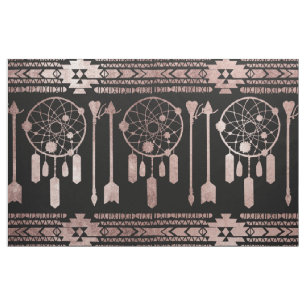 Drocatcher Roos Gold Tribal Aztec op Black Stof
