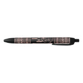 Drocatcher Roos Gold Tribal Aztec op Black Zwarte Inkt Pen (Bodem)