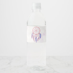 Drocatcher Sleepover Birthday Party Waterfles Etiket