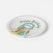 Drocatcher splatter gepersonaliseerd papieren bordje (Gekanteld)