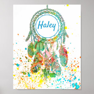 Drocatcher splatter gepersonaliseerd poster