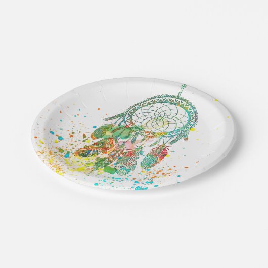 Drocatcher splatter papieren bordje (Gekanteld)