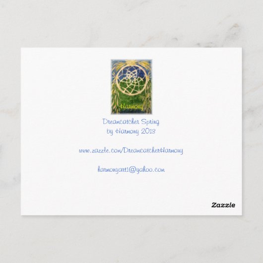 Drocatcher Spring Briefkaart (Achterkant)