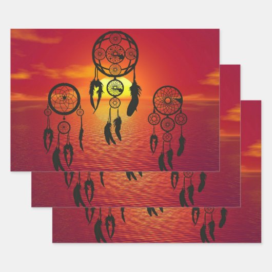 Drocatcher Sunset Inpakpapier Vel (Set)