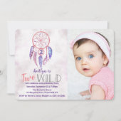 Drocatcher Two Wild Photo Birthday Invitations Kaart (Voorkant)