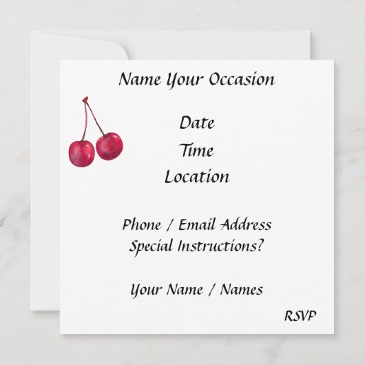 Droebel Brownie en ijs Kaart (Achterkant)