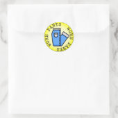droeg broek (Adulting Merit Badge) Ronde Sticker (Tas)