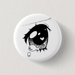 droevig animoog:( mini-toets ronde button 3,2 cm