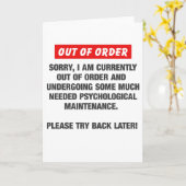 Droevig ben ik momenteel uit Orde Kaart (Gele Bloem)