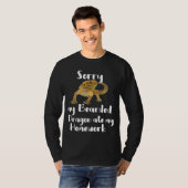 Droevig gebogen draak op mijn thuiswerk t-shirt (Voorkant volledig)