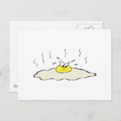 droevig gekke ei wordt gefrituurd briefkaart (Voorkant / Achterkant)