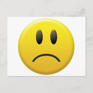 Droevig Gezicht Briefkaart