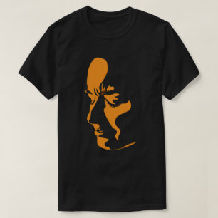 droevig gezicht , dame droevig gezicht , zwart , t-shirt