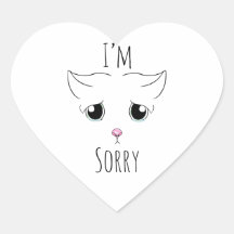 Droevig kattengezicht: Het spijt me