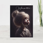 Droevig meisje dat je mist kaart (Voorkant)