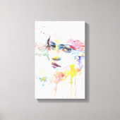 droevig meisje - schilderen canvas afdruk (Voorkant)