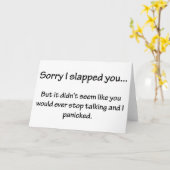 Droevig mepte ik u… kaart (Gele Bloem)