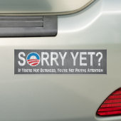 Droevig nog? Anti Bumpersticker Obama (Op auto)
