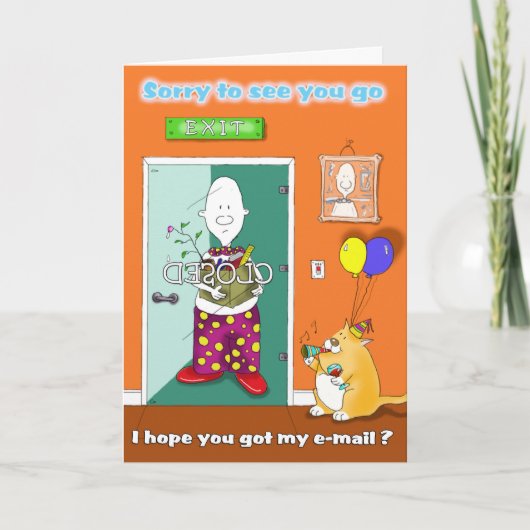 droevig om u te zien gaan e-mail (Voorkant)