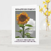 Droevig om u teleur te stellen maar u stelt me kaart (Gele Bloem)